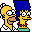 Simpsons Family The happy couple Icon